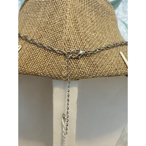 Silver Tone Twisted Rope Chain Necklace 18" - Picture 5 of 5